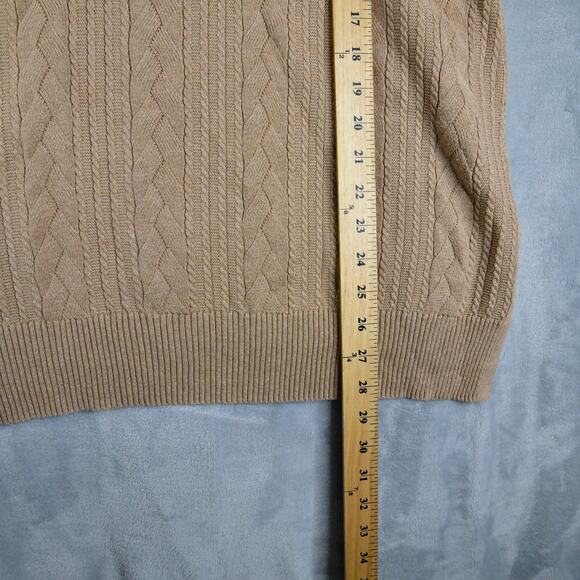 Talbots Sweatshirt Womens Brown XL Knit Long SLeeve Pullover - Picture 7 of 8